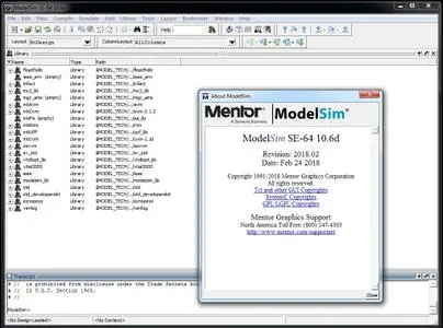 Mentor Graphics ModelSim SE-64 10.6d
