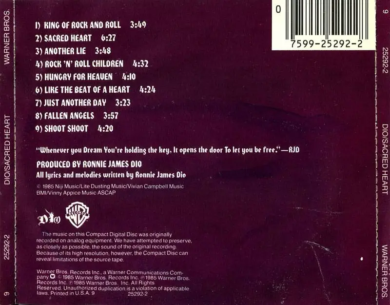 Dio - Sacred Heart (1985)