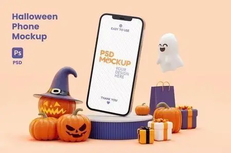 Halloween Phone Mockup