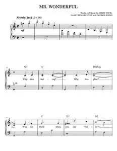 Mr. Wonderful - Ella Fitzgerald, Peggy Lee, Rodgers & Hart (Easy Piano)