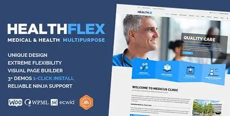 ThemeForest - HEALTHFLEX v1.4.8 - Medical Health WordPress Theme - 13115123