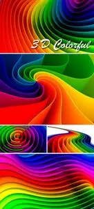 Stock Photo - 3D Colorful backgrounds