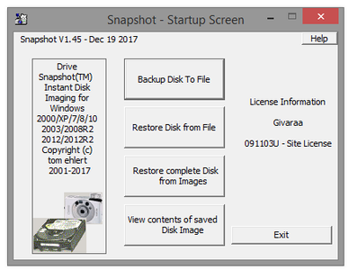 Drive SnapShot 1.45.0.17689 + Portable