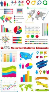 Vectors - Colorful Statistic Elements