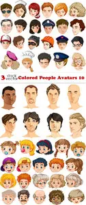 Vectors - Colored People Avatars 10