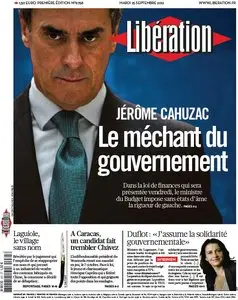 Libération du Mardi 25 Septembre 2012
