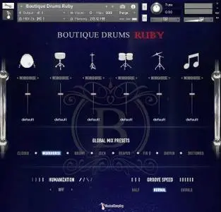 Musical Sampling Boutique Drums Ruby KONTAKT