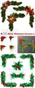 Vectors - Shiny Christmas Corners 2