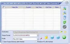 Aya AVI WMV MOV MPEG DVD FLV SWF  Video Converter Pro 1.1.0