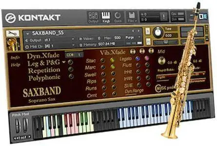 Cmusic Productions SAXBAND Soprano Sax KONTAKT