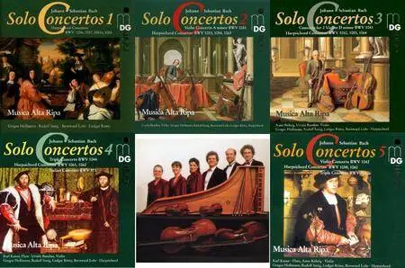 Musica Alta Ripa - Johann Sebastian Bach: Complete Solo Concertos vol. 1-5 (1996-2000)