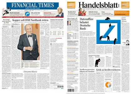 FinancialTimes Deutschland  & Handelsblatt vom 26.05.2009