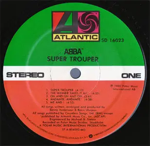 Abba - Super Trouper (Atlantic SD 16028) (US 1980) (Vinyl 24-96 & 16-44.1)