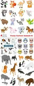 Vectors - Funny Cartoon Animals 67