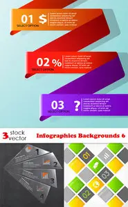 Vectors - Infographics Backgrounds 6