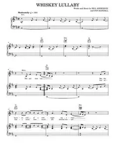 Whiskey Lullaby - Alison Krauss, Brad Paisley (Piano-Vocal-Guitar)