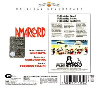 Nino Rota - Amarcord (Original Soundtrack) (1974) {2003 CAM Original Soundtrack}