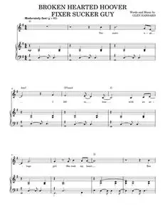 Broken Hearted Hoover Fixer Sucker Guy - Glen Hansard, Once Movie, The Swell Season (Piano Vocal)
