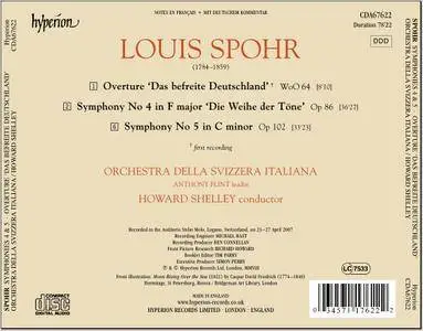 Howard Shelley - Louis Spohr: Symphonies Nos. 4 & 5, Overture "Das befreite Deutschland" (2008) (Repost)