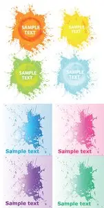 Grunge Splashes Vector Backgrounds