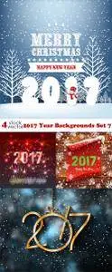 Vectors - 2017 Year Backgrounds Set 7