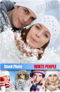 UHQ Stock Photo - Winter People