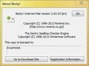 Becky! Internet Mail 2.65.05