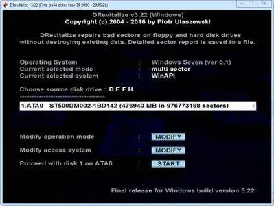 DRevitalize 3.23 for Windows