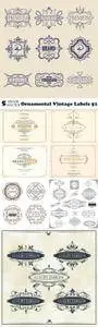 Vectors - Ornamental Vintage Labels 51