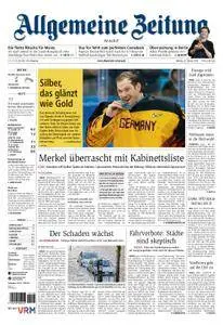 Allgemeine Zeitung Mainz - 26. Februar 2018