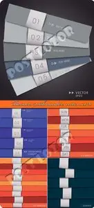 Banners with numbers vector set 20