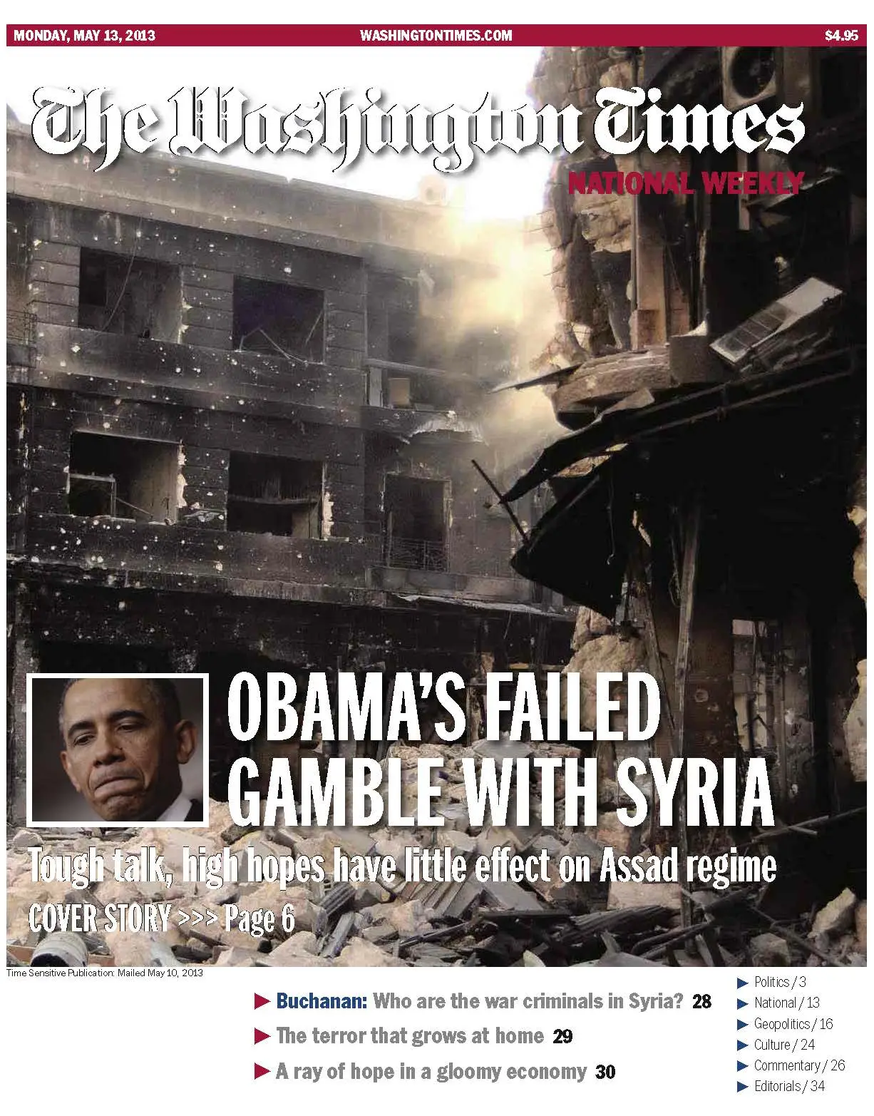 The Washington Times National Weekly from Monday, 13. May 2013