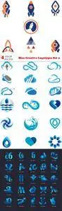 Vectors - Blue Creative Logotypes Set 5