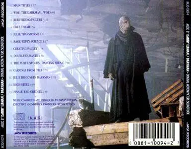 Danny Elfman - Darkman: Original Motion Picture Soundtrack (1990) [Re-Up]