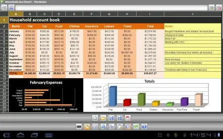 Office 2012: PlanMaker Mobile v1.0 rev 678.325