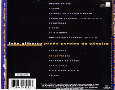Joao Gilberto - Prado Pereira de Oliveira (1980) [Remastered 1998]