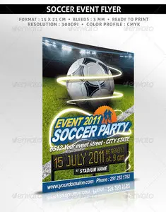 GraphicRiver Soccer event flyer