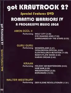 Romantic Warriors IV (A Progressive Music Saga): Krautrock 2 Special Features DVD (2021)