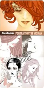Portrait of the woman - Stock Vector