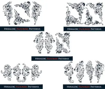 Heraldic Flourish Patterns