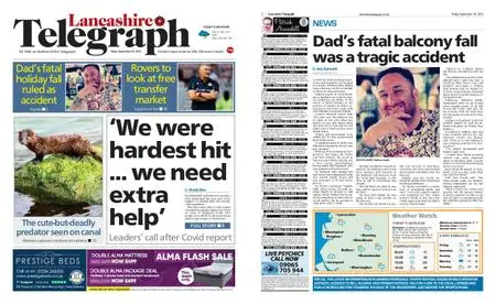 Lancashire Telegraph (Blackburn, Darwen, Hyndburn, Ribble Valley) – September 10, 2021