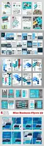 Vectors - Blue Business Flyers 59