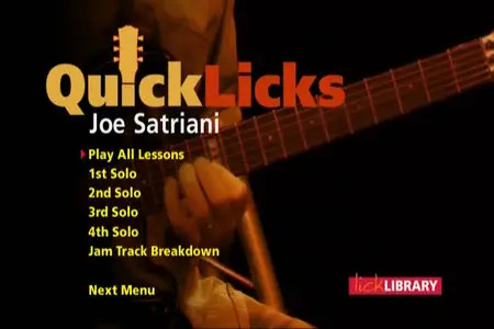 Lick Library - Guitar Quick Licks - Joe Satriani Up Tempo Rock in the Key of E