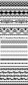 Vectors - Seamless Floral Borders 94