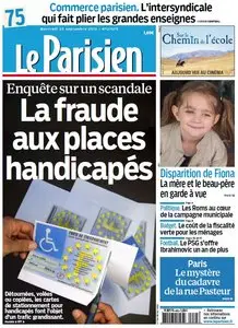 Le Parisien + Journal de Paris du Mercredi 25 Septembre 2013