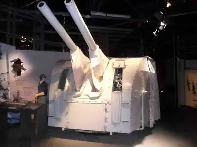 Twin 4 inch Naval Gun Turret Walk Around