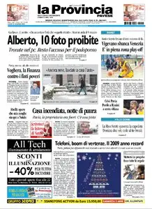LA PROVINCIA PAVESE 21 DICEMBRE 2009