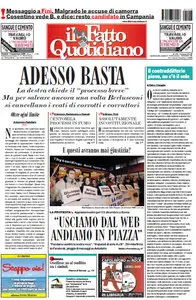 Il Fatto di Venerdí 13 novembre 2009