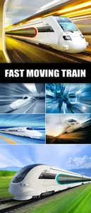 Stock Photo - Fast Moving Train