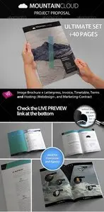 GraphicRiver Mountain Cloud - Proposal with Contract & Invoice